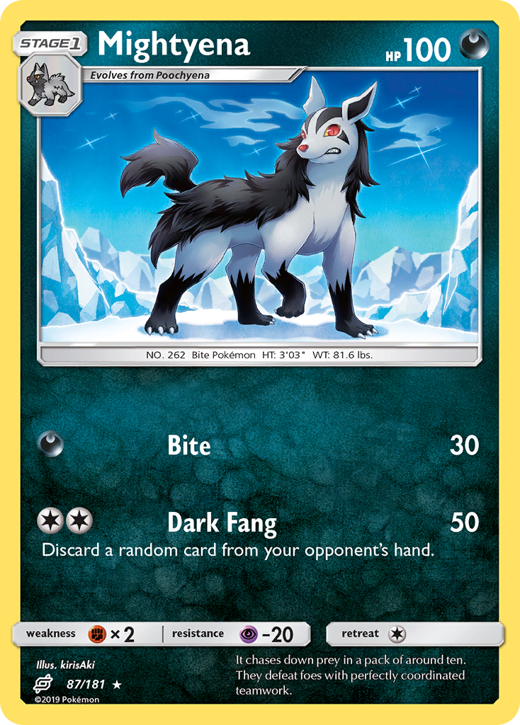 Mightyena (87/181) [Sun & Moon: Team Up] | PLUS EV GAMES 