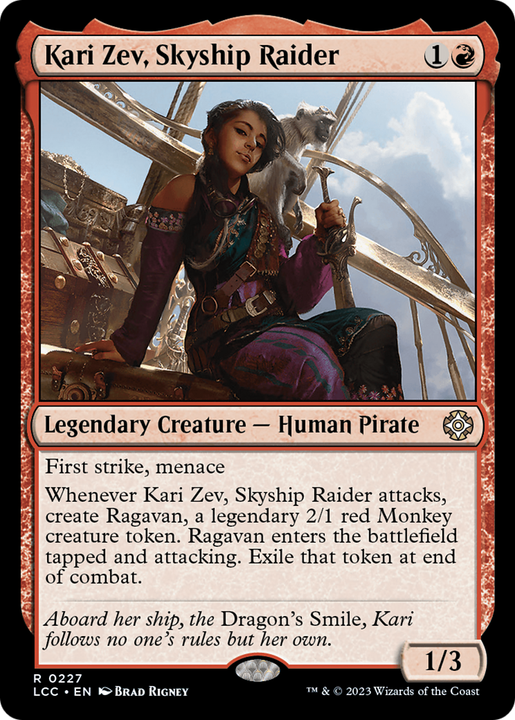 Kari Zev, Skyship Raider [The Lost Caverns of Ixalan Commander] | PLUS EV GAMES 