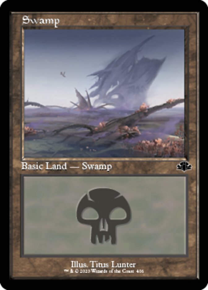 Swamp (406) (Retro) [Dominaria Remastered] | PLUS EV GAMES 