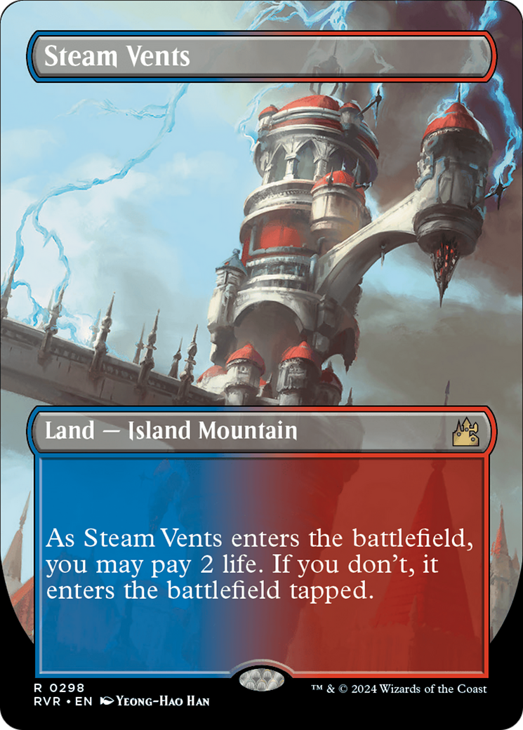 Steam Vents (Borderless) [Ravnica Remastered] | PLUS EV GAMES 