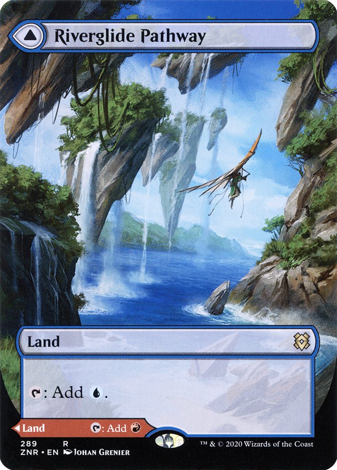 Riverglide Pathway // Lavaglide Pathway (Extended) [Zendikar Rising Extended Art] | PLUS EV GAMES 