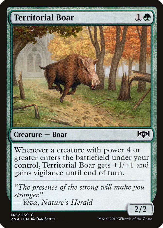 Territorial Boar [Ravnica Allegiance] | PLUS EV GAMES 