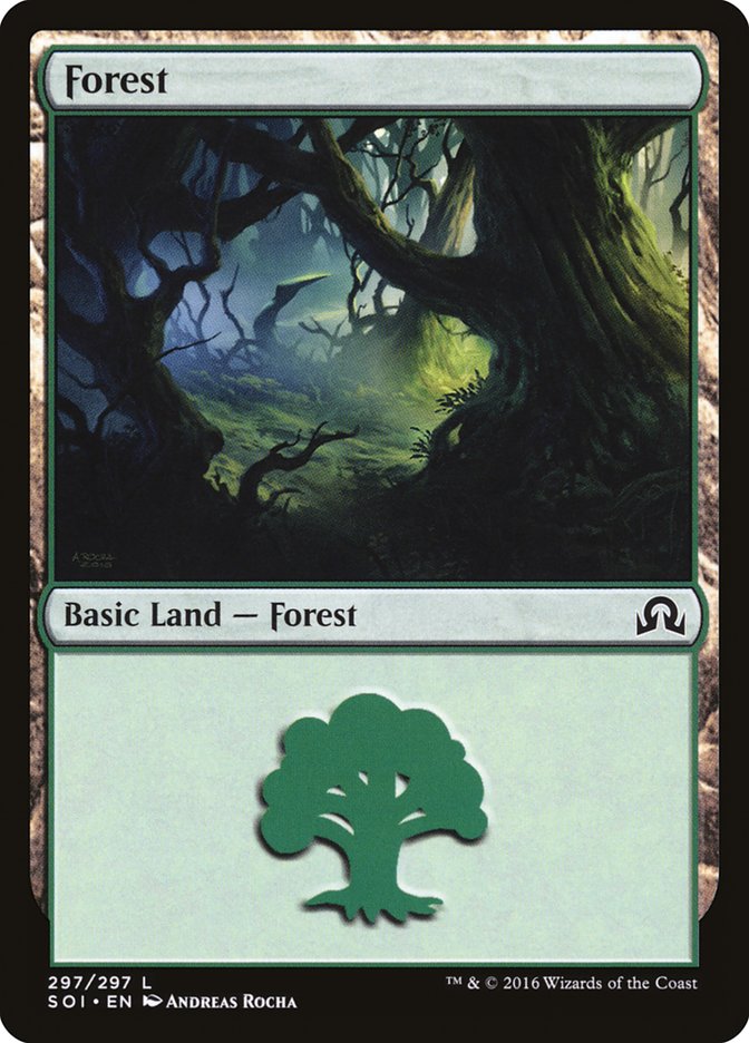 Forest (297) [Shadows over Innistrad] | PLUS EV GAMES 