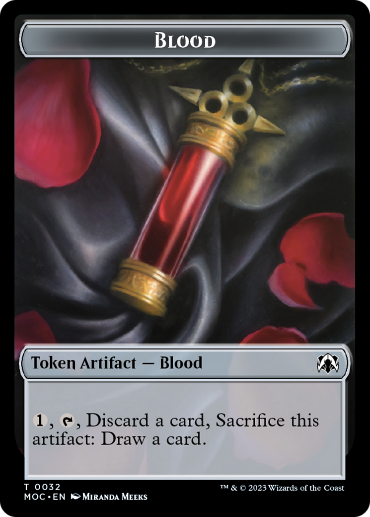 Blood // Shapeshifter Double-Sided Token [March of the Machine Commander Tokens] | PLUS EV GAMES 