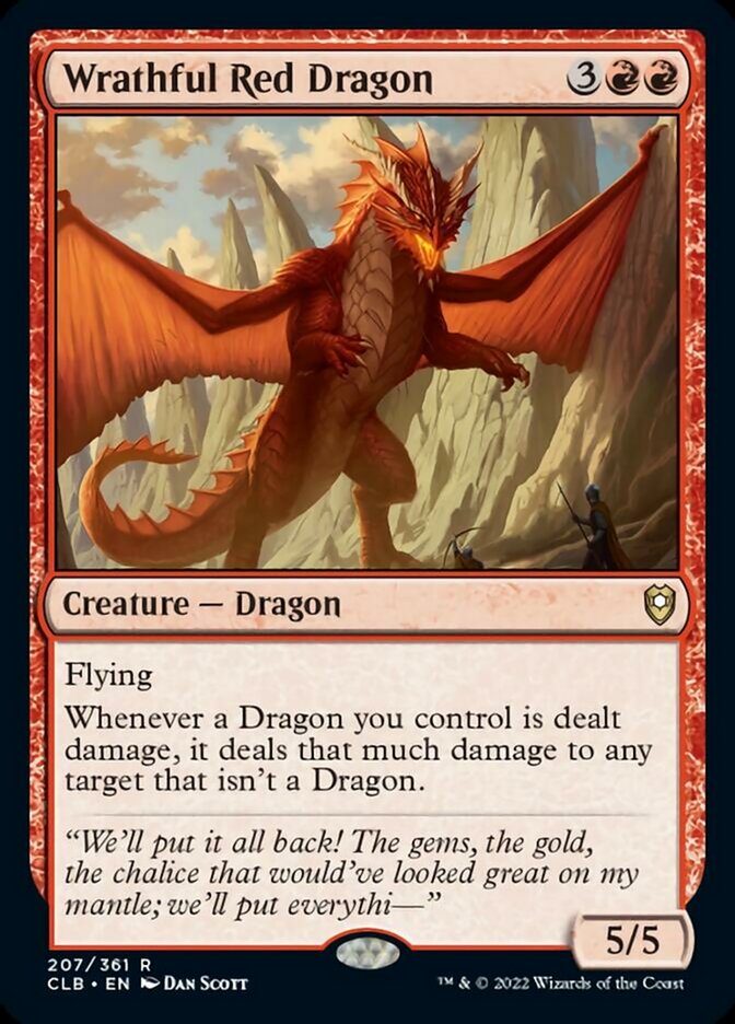 Wrathful Red Dragon [Commander Legends: Battle for Baldur's Gate] | PLUS EV GAMES 