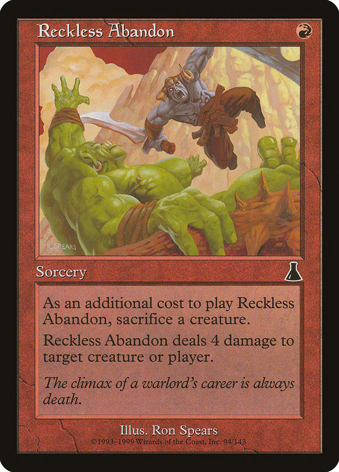 Reckless Abandon [Urza's Destiny] | PLUS EV GAMES 