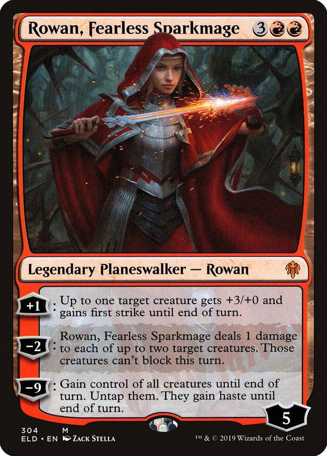 Rowan, Fearless Sparkmage [Throne of Eldraine] | PLUS EV GAMES 