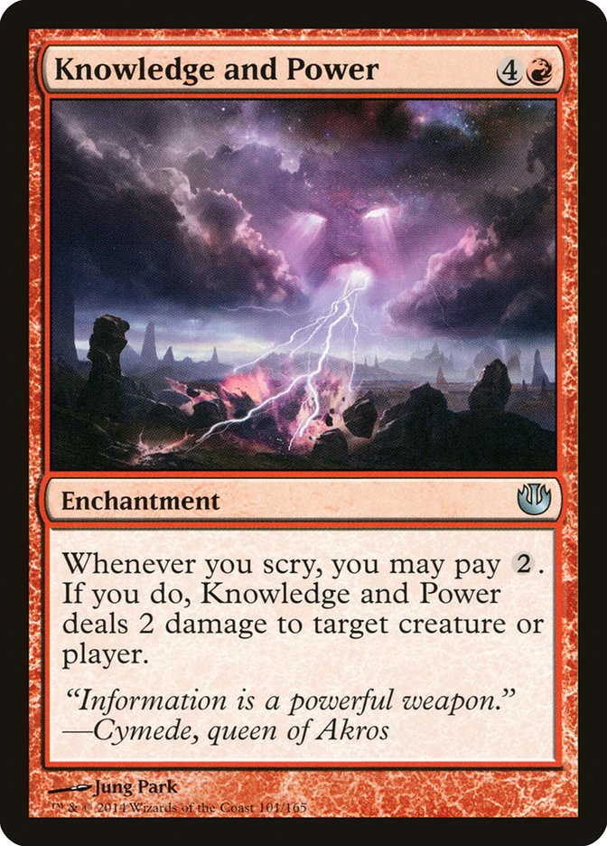 Knowledge and Power [Journey into Nyx] | PLUS EV GAMES 