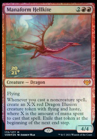 Manaform Hellkite [Innistrad: Crimson Vow Prerelease Promos] | PLUS EV GAMES 