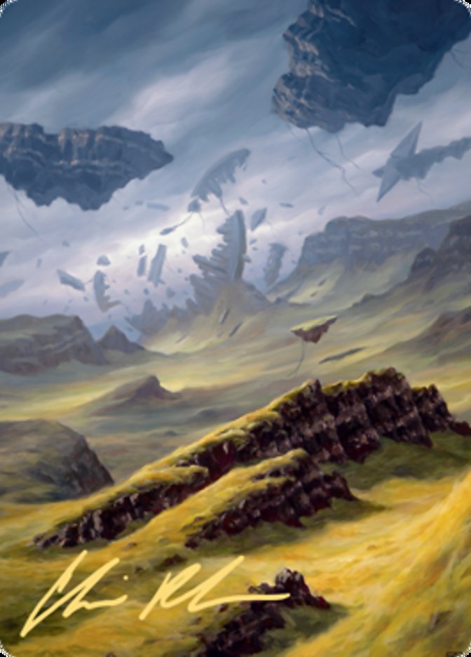 Plains 3 Art Card (Gold-Stamped Signature) [Zendikar Rising Art Series] | PLUS EV GAMES 