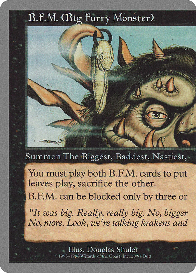 B.F.M. (Big Furry Monster) (28/94) [Unglued] | PLUS EV GAMES 