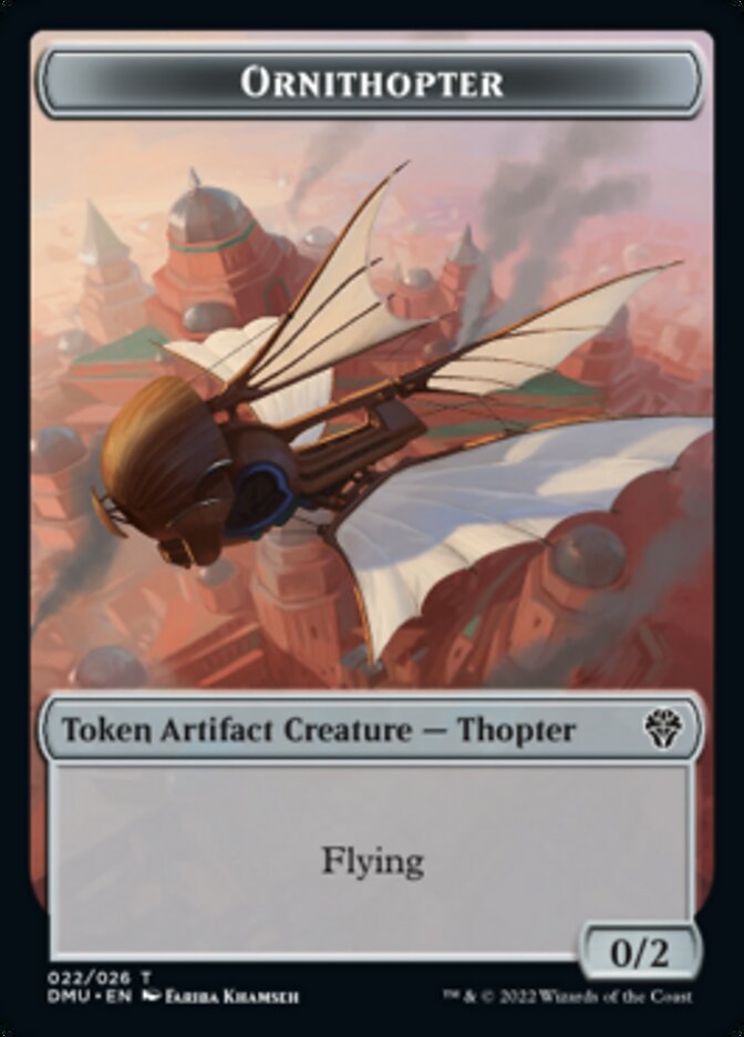 Phyrexian // Ornithopter Double-sided Token [Dominaria United Tokens] | PLUS EV GAMES 