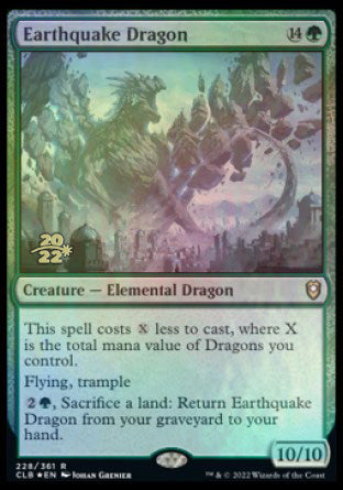 Earthquake Dragon [Commander Legends: Battle for Baldur's Gate Prerelease Promos] | PLUS EV GAMES 