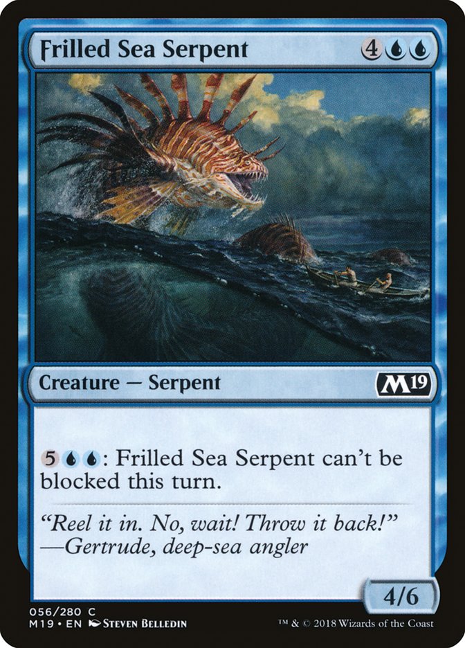 Frilled Sea Serpent [Core Set 2019] | PLUS EV GAMES 