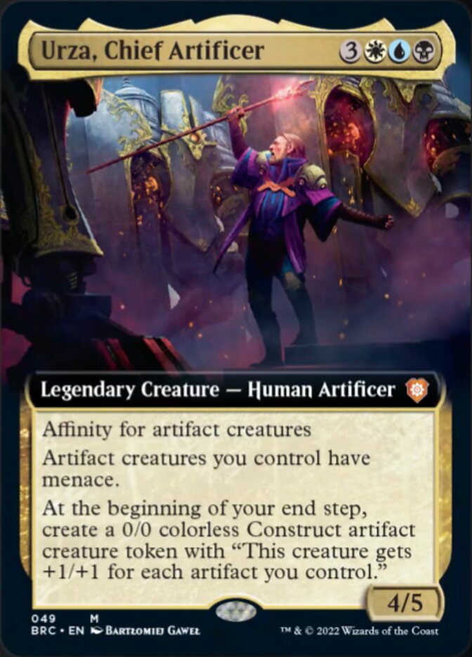 Urza, Chief Artificer (Extended Art) [The Brothers' War Commander] | PLUS EV GAMES 