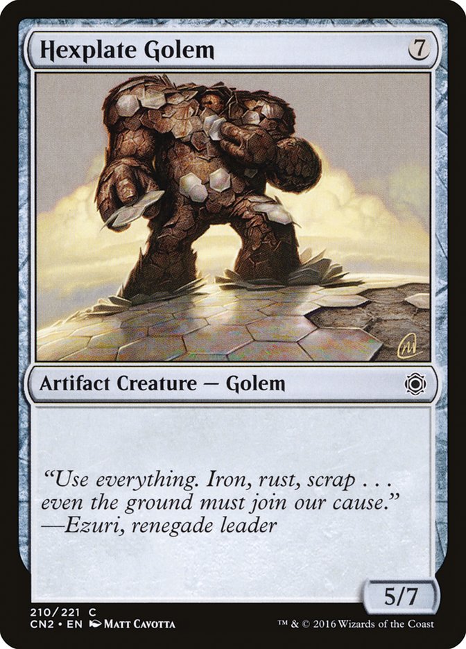 Hexplate Golem [Conspiracy: Take the Crown] | PLUS EV GAMES 