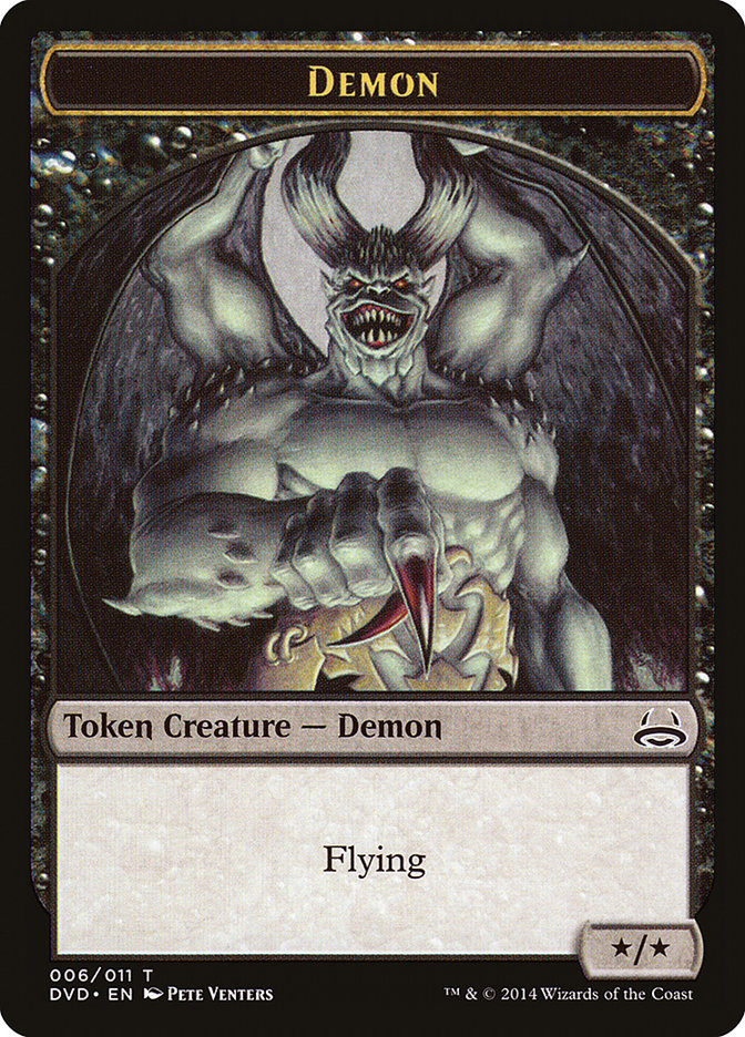 Demon Token (Divine vs. Demonic) [Duel Decks Anthology Tokens] | PLUS EV GAMES 