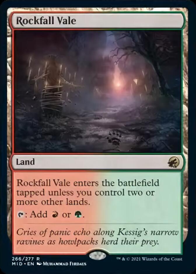 Rockfall Vale [Innistrad: Midnight Hunt] | PLUS EV GAMES 