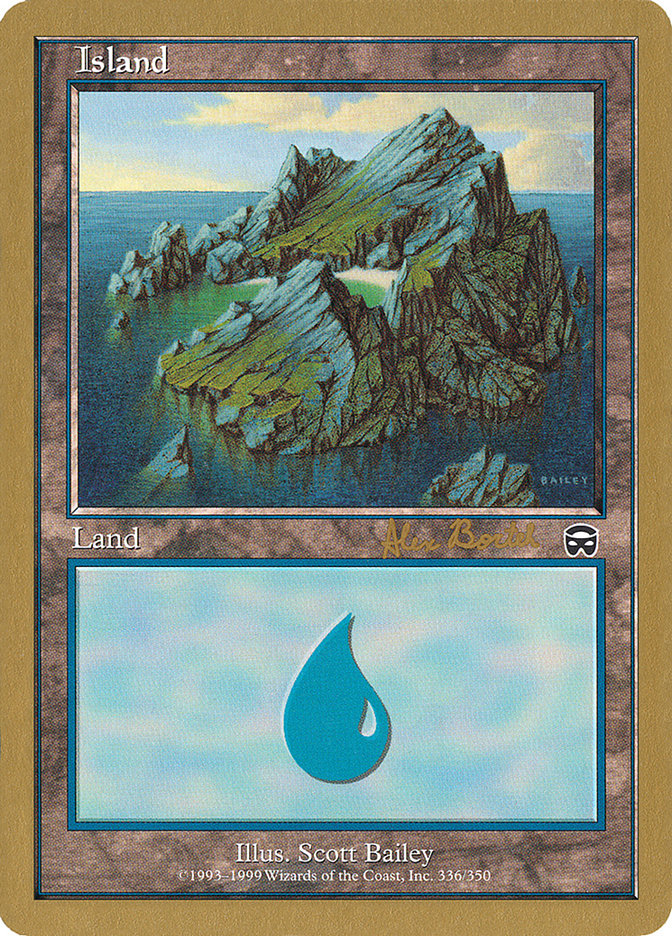 Island (ab336) (Alex Borteh) [World Championship Decks 2001] | PLUS EV GAMES 