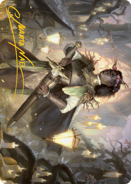 Sungold Sentinel Art Card (Gold-Stamped Signature) [Innistrad: Midnight Hunt Art Series] | PLUS EV GAMES 