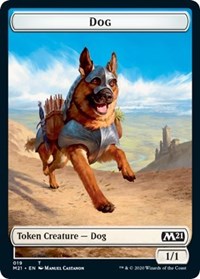 Dog // Griffin Double-sided Token [Core Set 2021 Tokens] | PLUS EV GAMES 