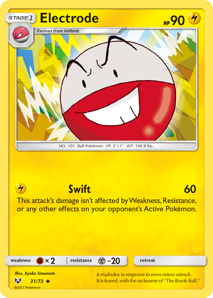 Electrode (31/73) [Sun & Moon: Shining Legends] | PLUS EV GAMES 