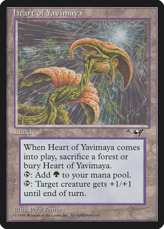 Heart of Yavimaya [Alliances] | PLUS EV GAMES 