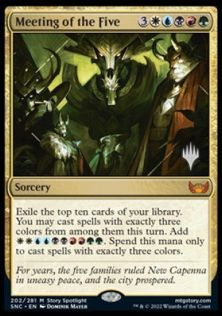 Meeting of the Five (Promo Pack) [Streets of New Capenna Promos] | PLUS EV GAMES 