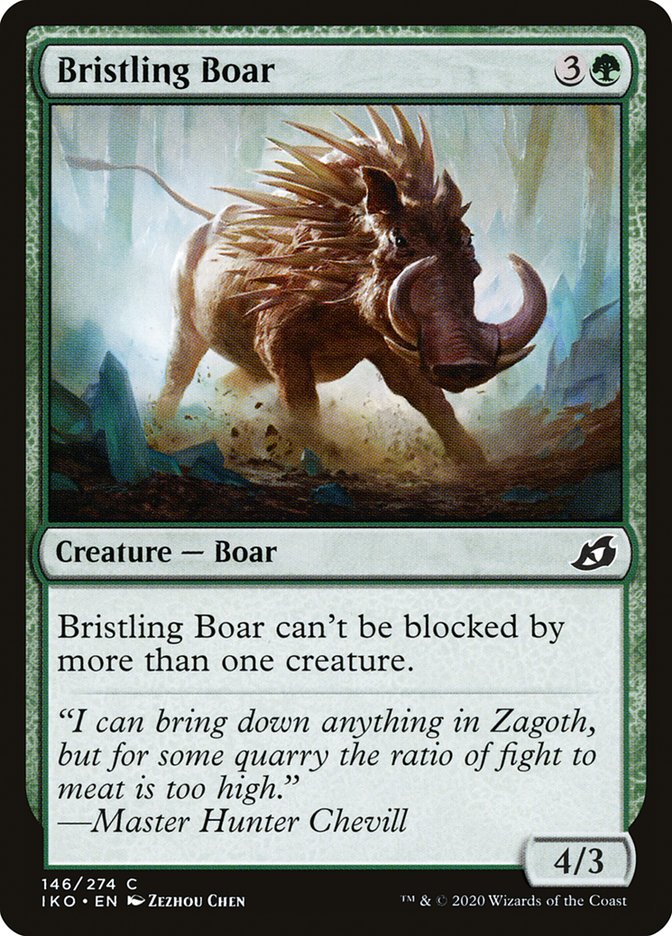 Bristling Boar [Ikoria: Lair of Behemoths] | PLUS EV GAMES 