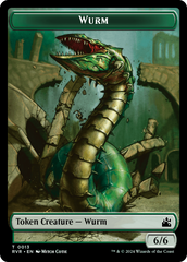 Bird // Wurm Double-Sided Token [Ravnica Remastered Tokens] | PLUS EV GAMES 