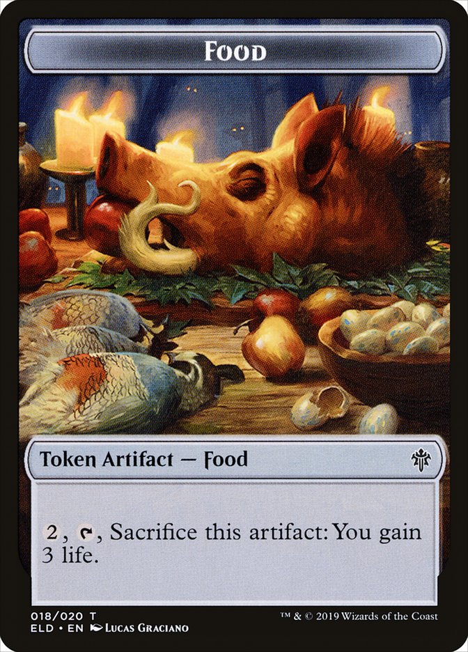 Food (018/020) [Throne of Eldraine Tokens] | PLUS EV GAMES 