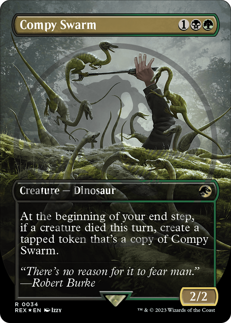 Compy Swarm Emblem (Borderless) [Jurassic World Collection Tokens] | PLUS EV GAMES 