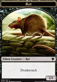 Rat (003) // Cat (001) Double-sided Token [Commander 2017 Tokens] | PLUS EV GAMES 