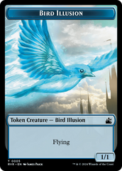 Bird // Bird Illusion Double-Sided Token [Ravnica Remastered Tokens] | PLUS EV GAMES 