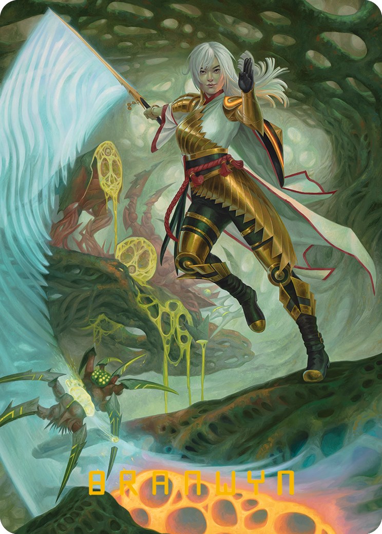 The Eternal Wanderer Art Card (Gold-Stamped Signature) [Phyrexia: All Will Be One Art Series] | PLUS EV GAMES 