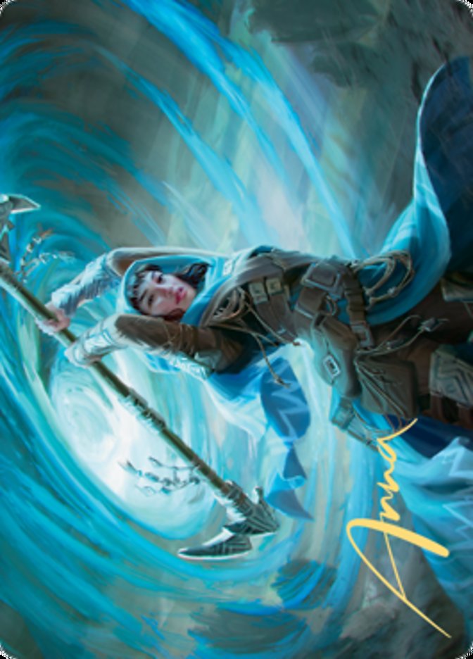 Sea Gate Stormcaller Art Card (Gold-Stamped Signature) [Zendikar Rising Art Series] | PLUS EV GAMES 