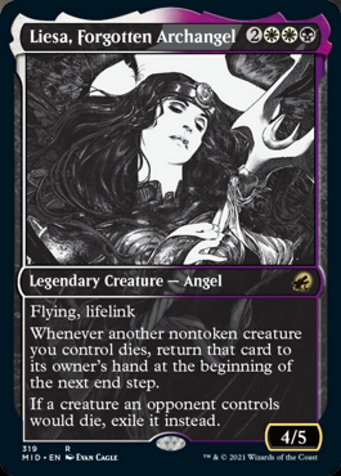 Liesa, Forgotten Archangel (Showcase Eternal Night) [Innistrad: Midnight Hunt] | PLUS EV GAMES 