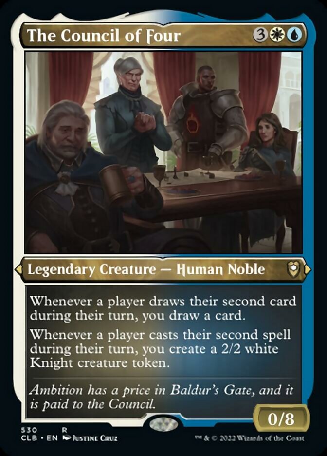 The Council of Four (Foil Etched) [Commander Legends: Battle for Baldur's Gate] | PLUS EV GAMES 