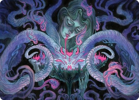 Demonic Bargain Art Card [Innistrad: Crimson Vow Art Series] | PLUS EV GAMES 