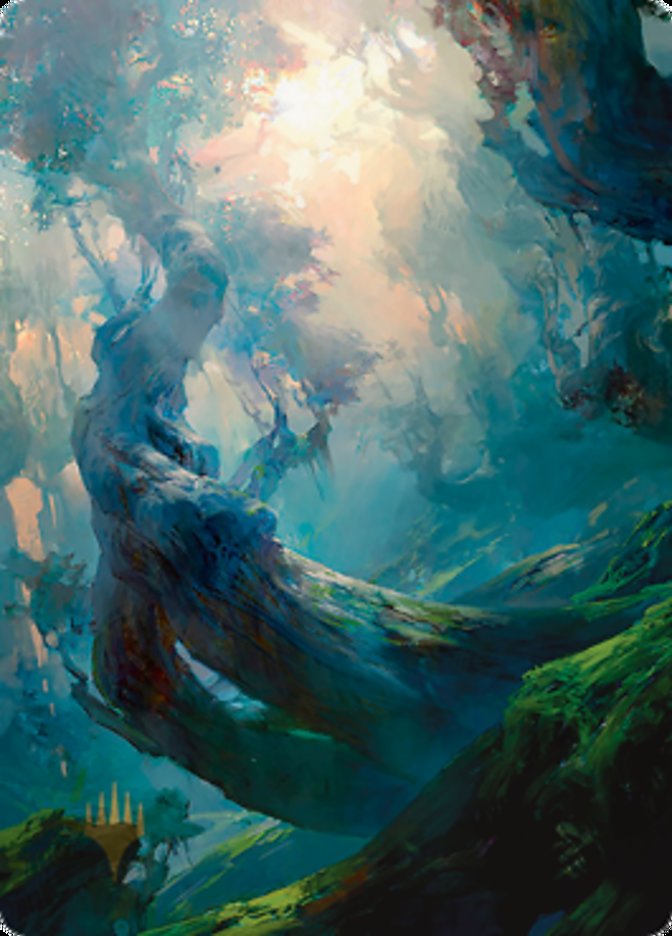 Forest 3 Art Card (Gold-Stamped Signature) [Zendikar Rising Art Series] | PLUS EV GAMES 