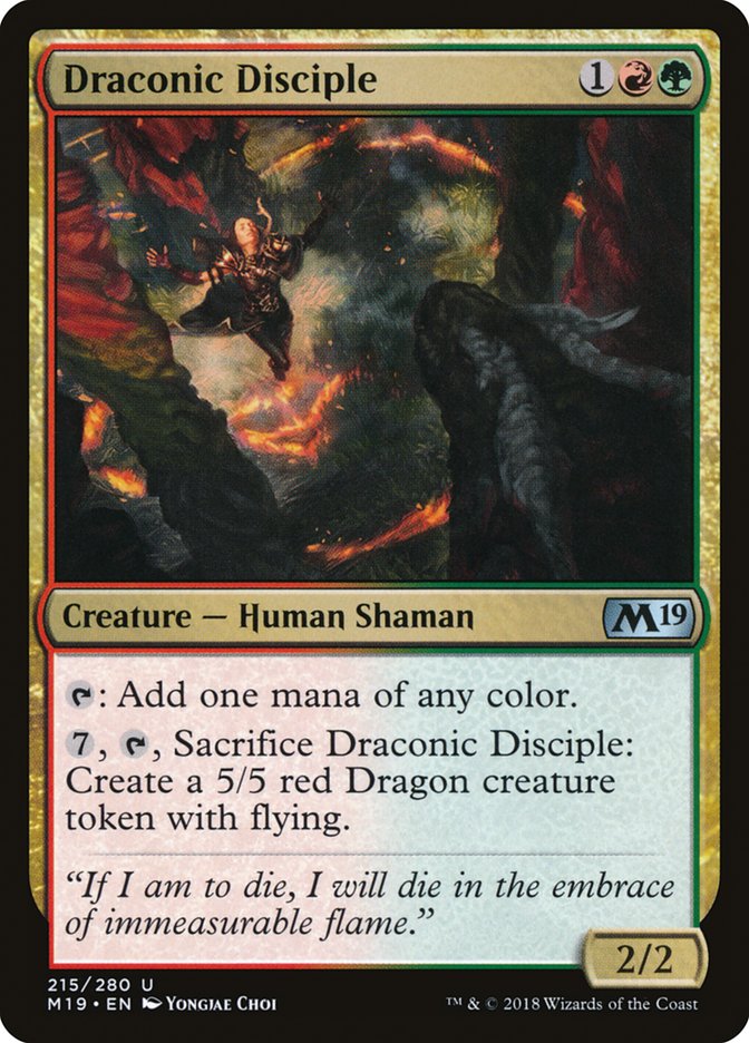 Draconic Disciple [Core Set 2019] | PLUS EV GAMES 