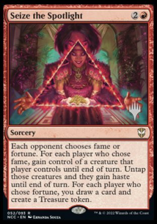Seize the Spotlight (Promo Pack) [Streets of New Capenna Commander Promos] | PLUS EV GAMES 
