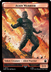 Soldier // Alien Warrior Double-Sided Token [Doctor Who Tokens] | PLUS EV GAMES 