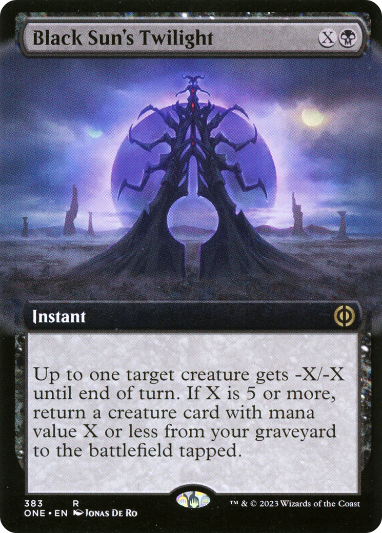 Black Sun's Twilight (Extended Art) [Phyrexia: All Will Be One] | PLUS EV GAMES 