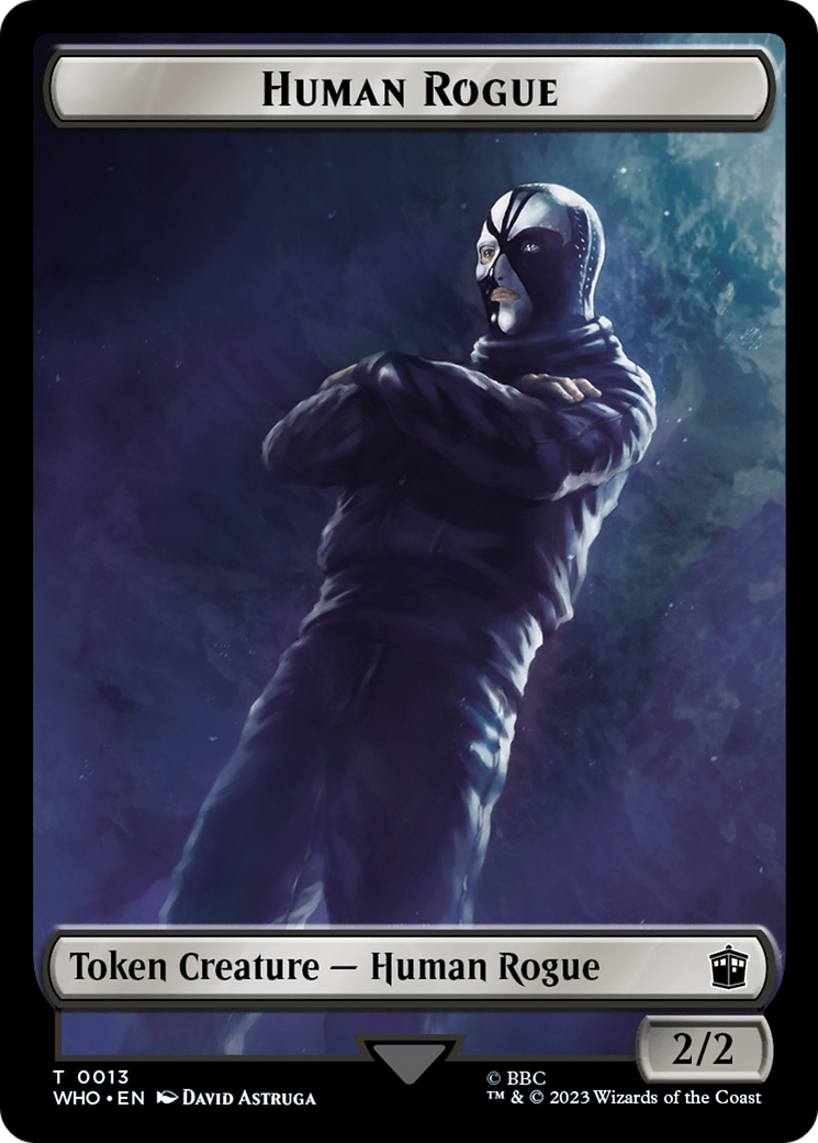 Human Rogue // Clue (0022) Double-Sided Token [Doctor Who Tokens] | PLUS EV GAMES 