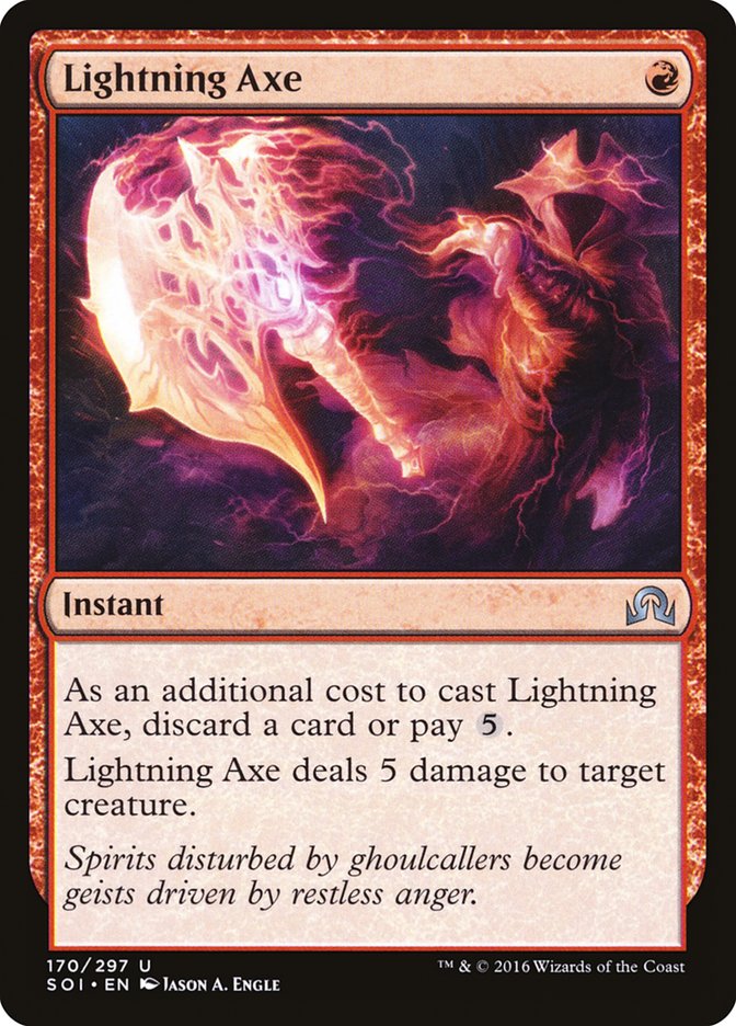 Lightning Axe [Shadows over Innistrad] | PLUS EV GAMES 