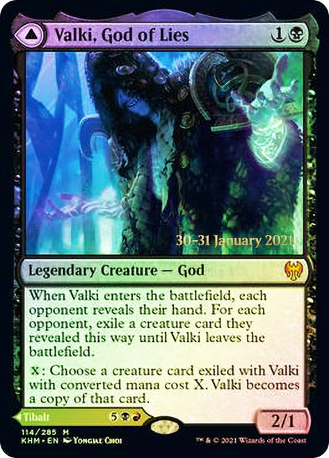 Valki, God of Lies // Tibalt, Cosmic Impostor  [Kaldheim Prerelease Promos] | PLUS EV GAMES 