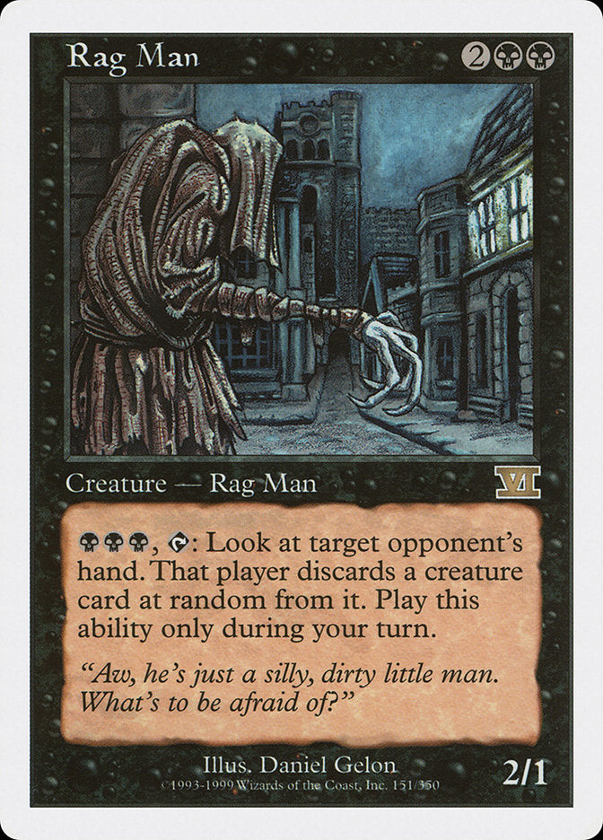 Rag Man [Classic Sixth Edition] | PLUS EV GAMES 