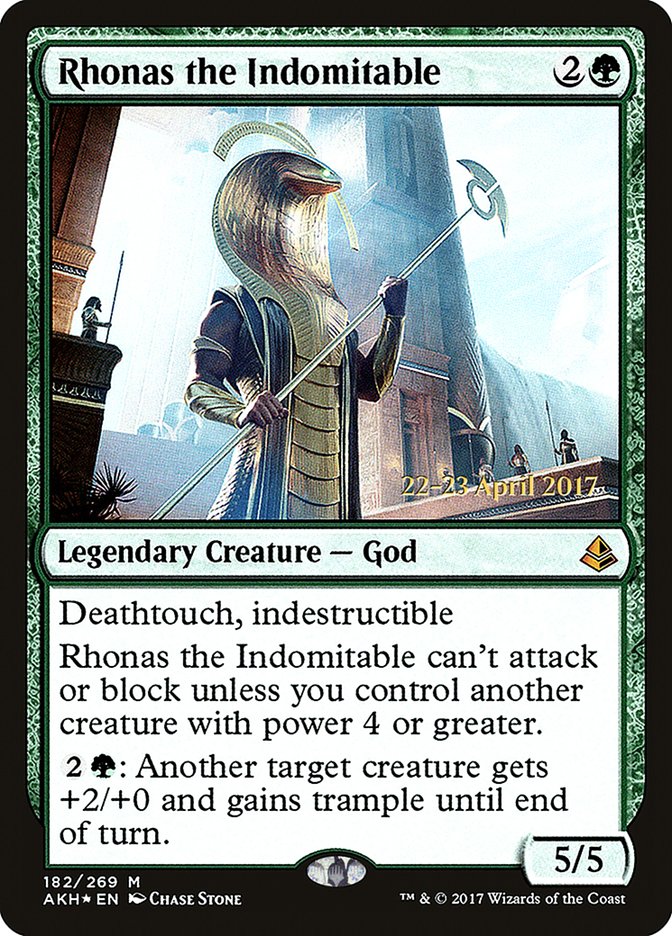 Rhonas the Indomitable  [Amonkhet Prerelease Promos] | PLUS EV GAMES 