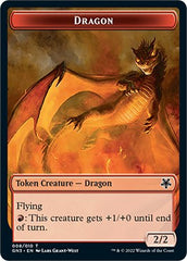 Dragon // Elf Warrior Double-Sided Token [Game Night: Free-for-All Tokens] | PLUS EV GAMES 